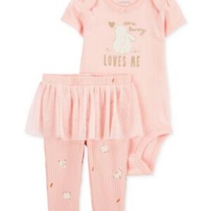 Carter's
Baby Girls Easter Some Bunny Loves Me Bodysuit and Tutu Pants, 2 Piece